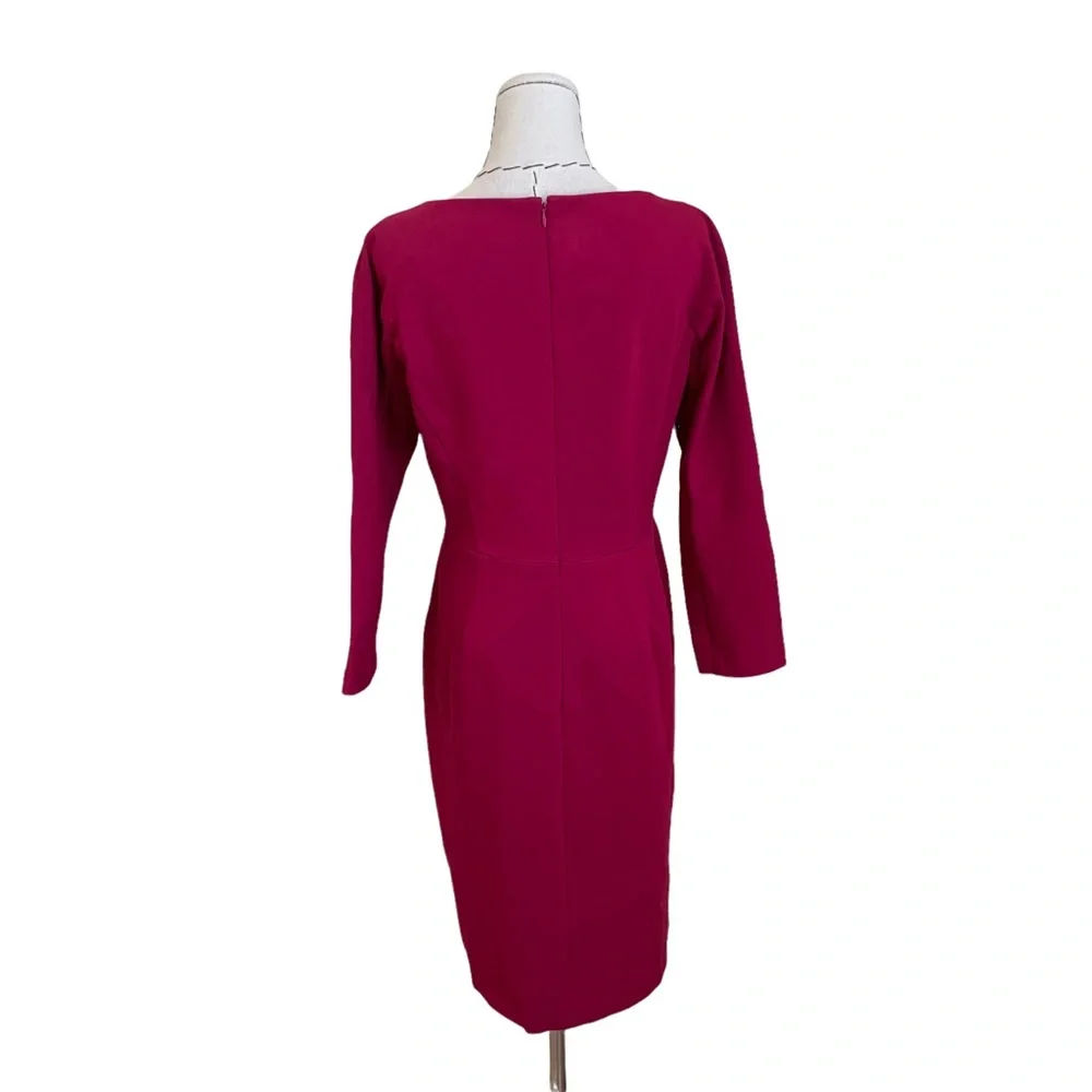 Classic Lafayette 148 New York Sheath Dress Pink sz Small - Picture 6 of 12